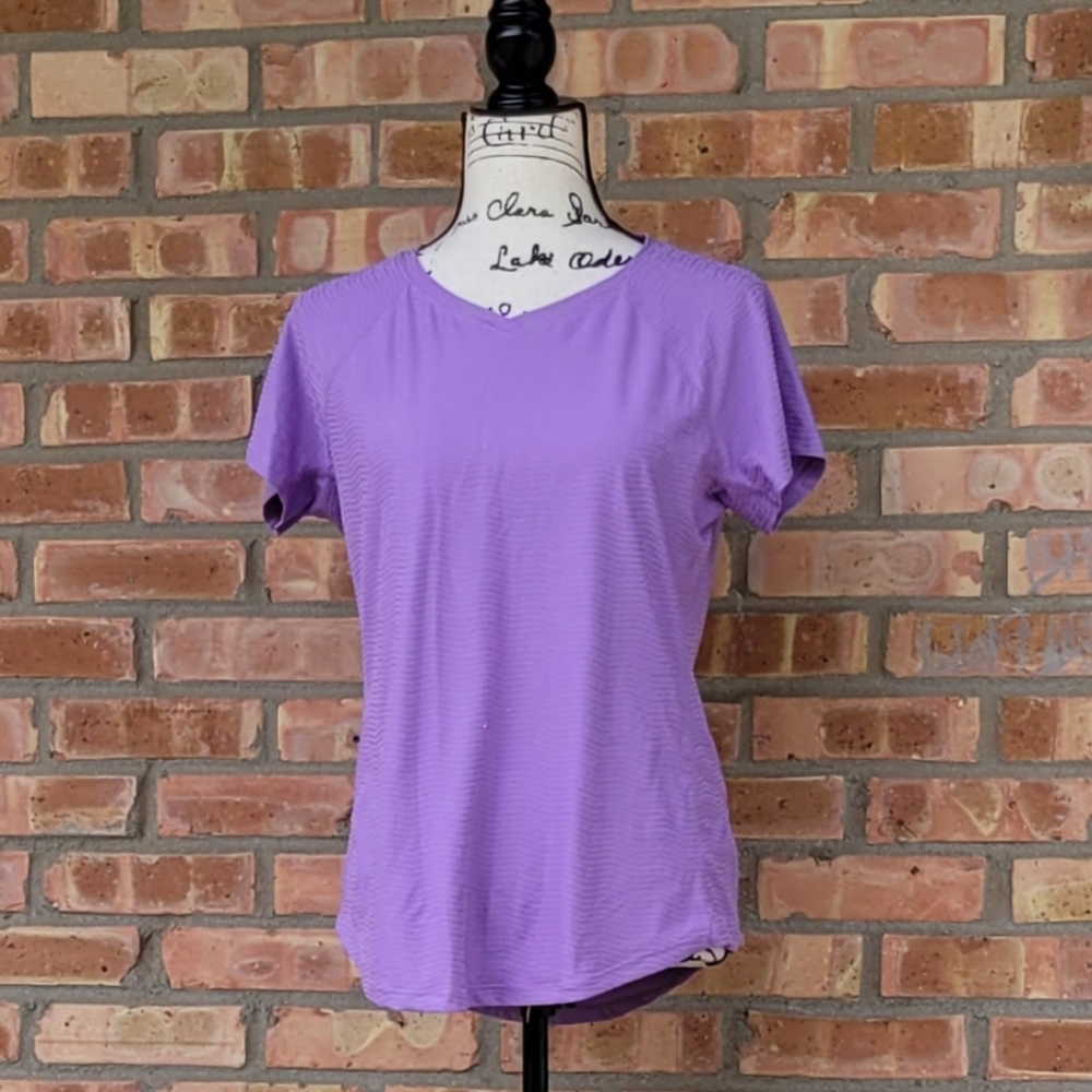 Kirkland Signature Purple Women's Active T-Shirt Medium Top